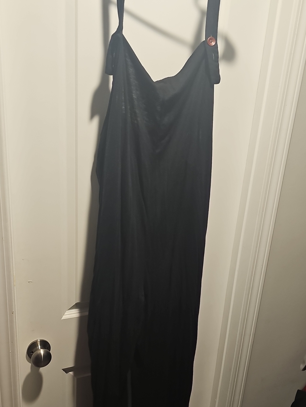 Classic Black One Piece Jump Suit with Adjustable Straps